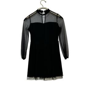 Girl's Wednesday Addams Black Romantic Goth Dress 11 / 12